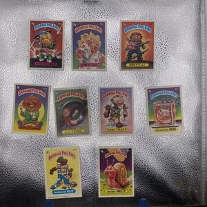 Vintage Topps Garbage Pail Kids 9 Collectable Cards